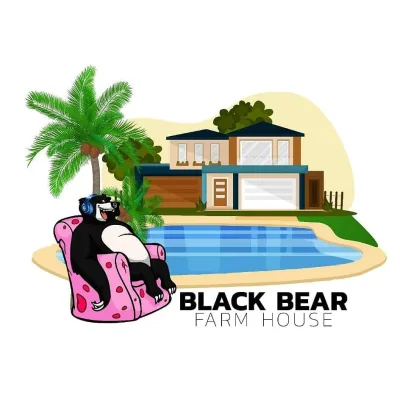 Black Bear Farmhouse- Best farmhouse in jaipur logo