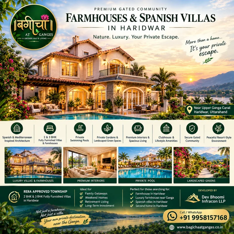 Bagicha Farm Houses Haridwar by Dev Bhoomi Infracon